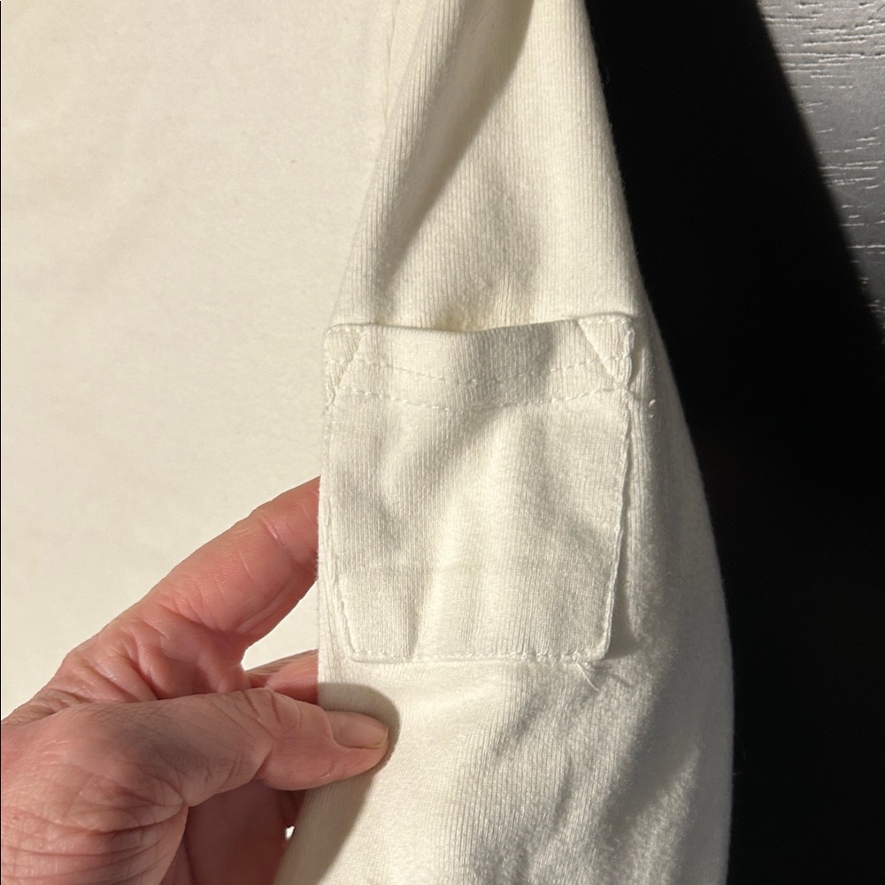 Merona Women's Cream 3/4 Sleeve Top - Picture 3 of 5